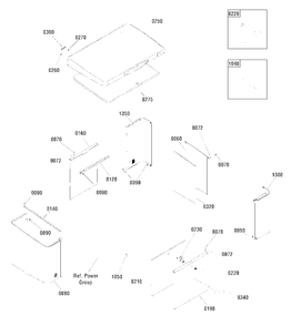 Enclosure Group Diagram and Parts List for 040490-03  Briggs and Stratton Generator